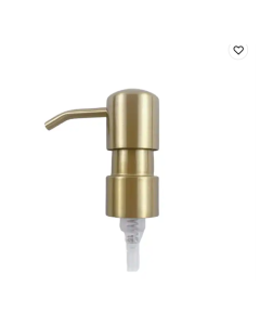 24/410 Stainless Steel Brush Empty Dispenser Pump Polished Cosmetic Metal Soap Lotion Bottle Pump For Cosmetic Bottle